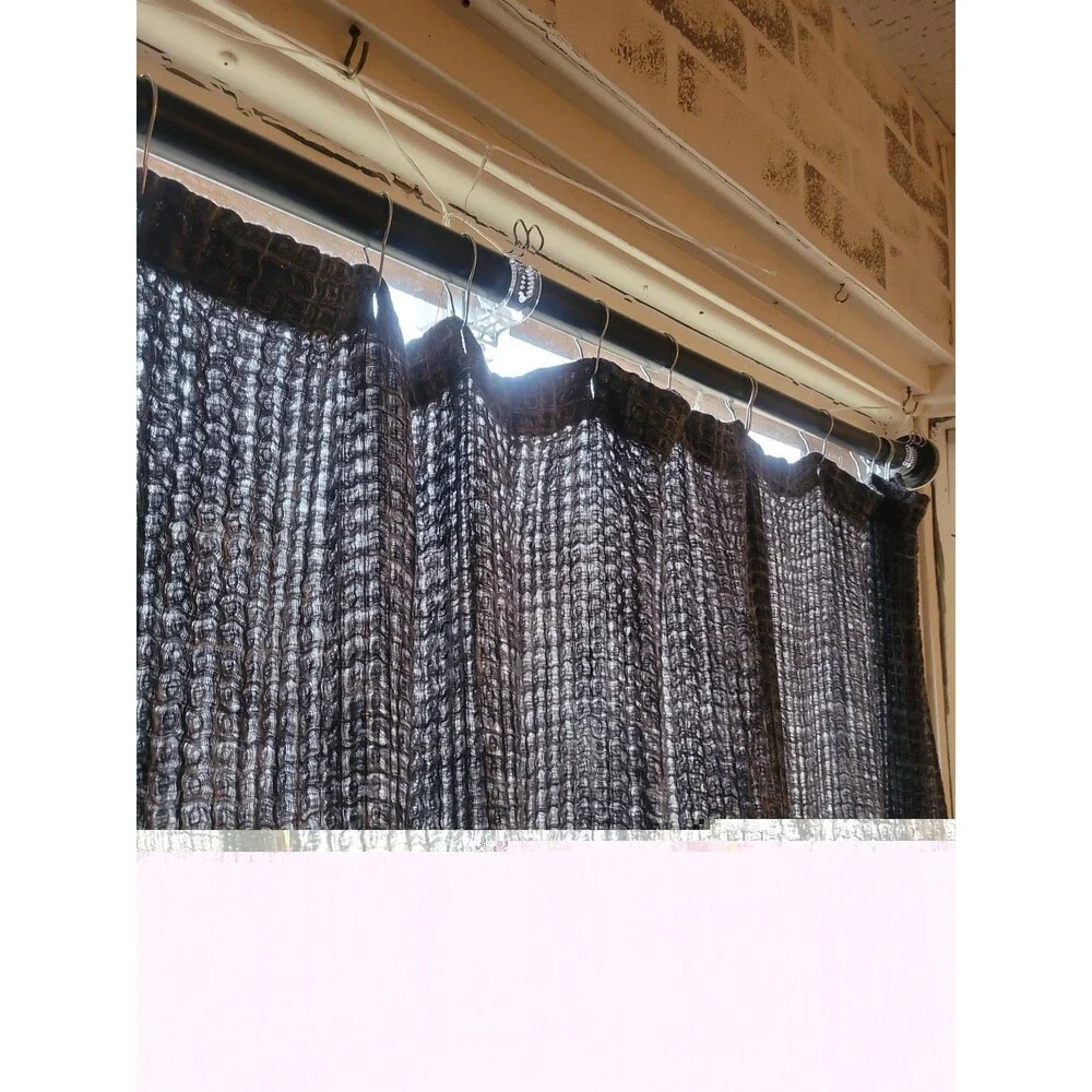 Curtain Rod Bracket Set, Adhesive Or Hardware Installable, Clear, 8pk
